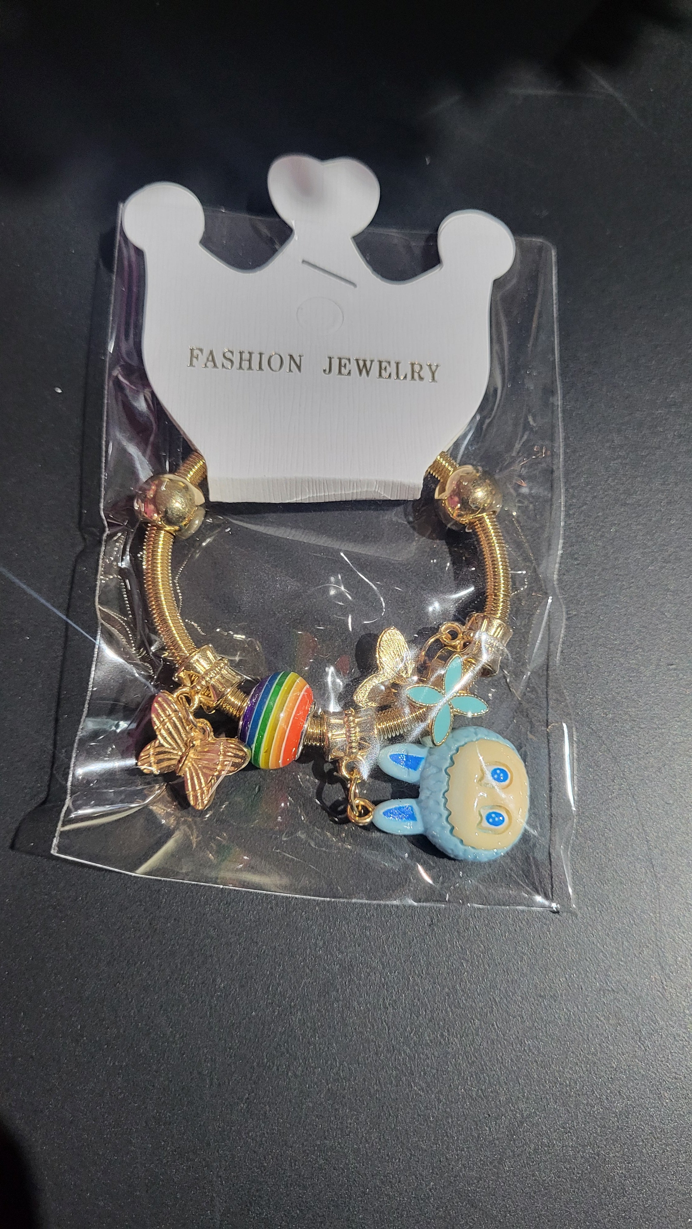 Charm Bracelet with Colorful Charms