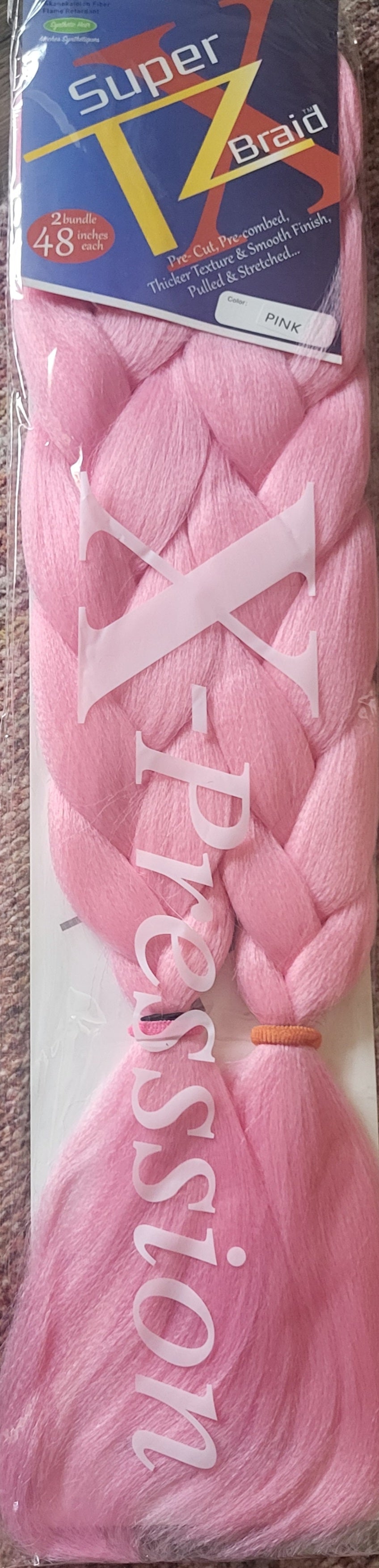 X-Pression Super Braid Pink Hair