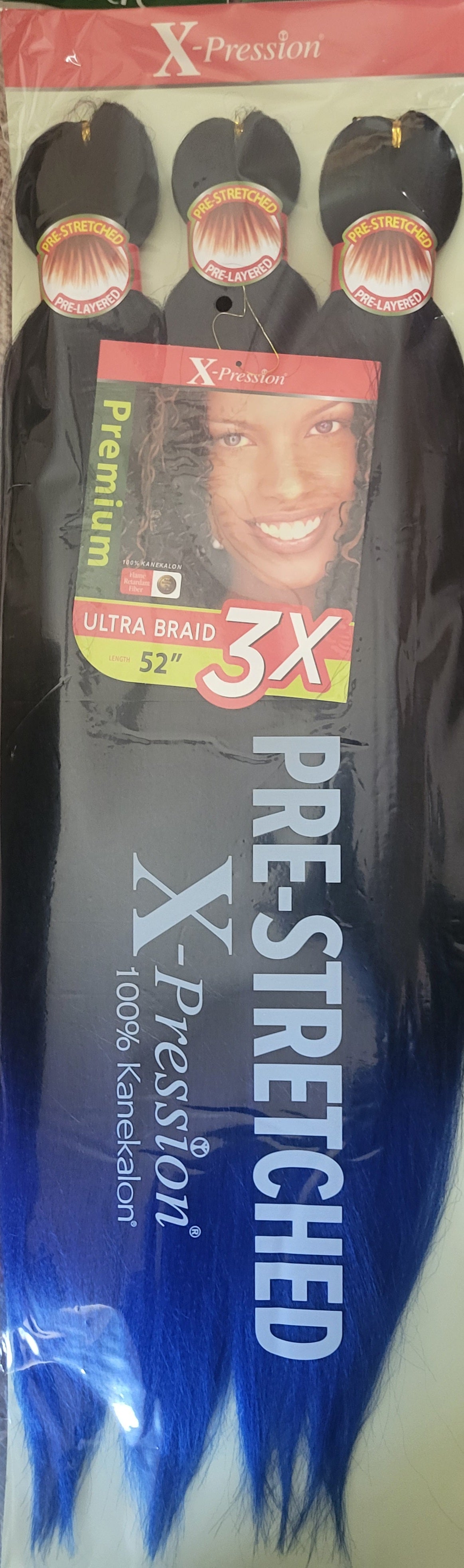 X-Pression Pre-Stretched Ultra Braid
Tblue