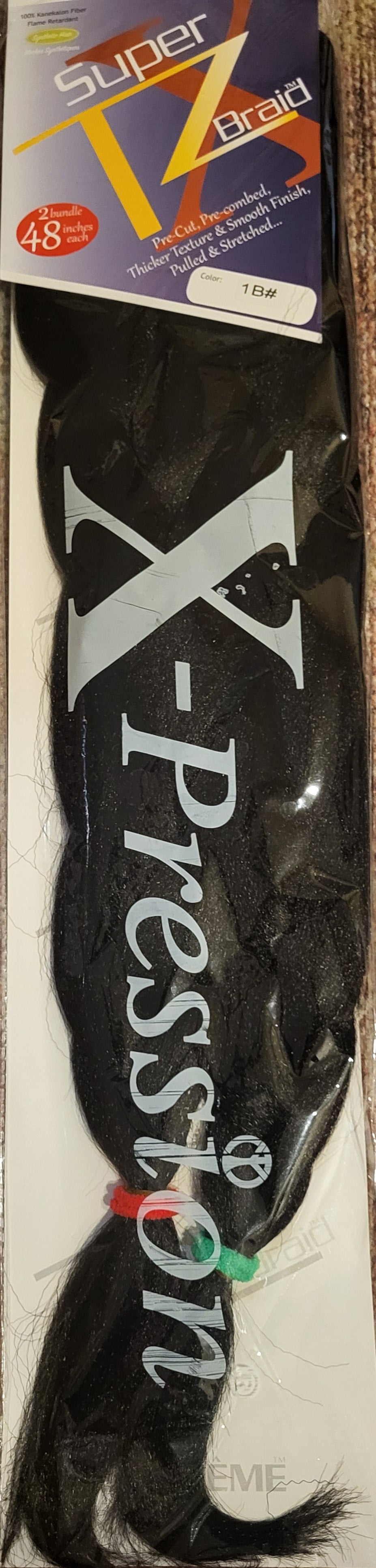 X-Pression Super Braid Hair Extensions 1B