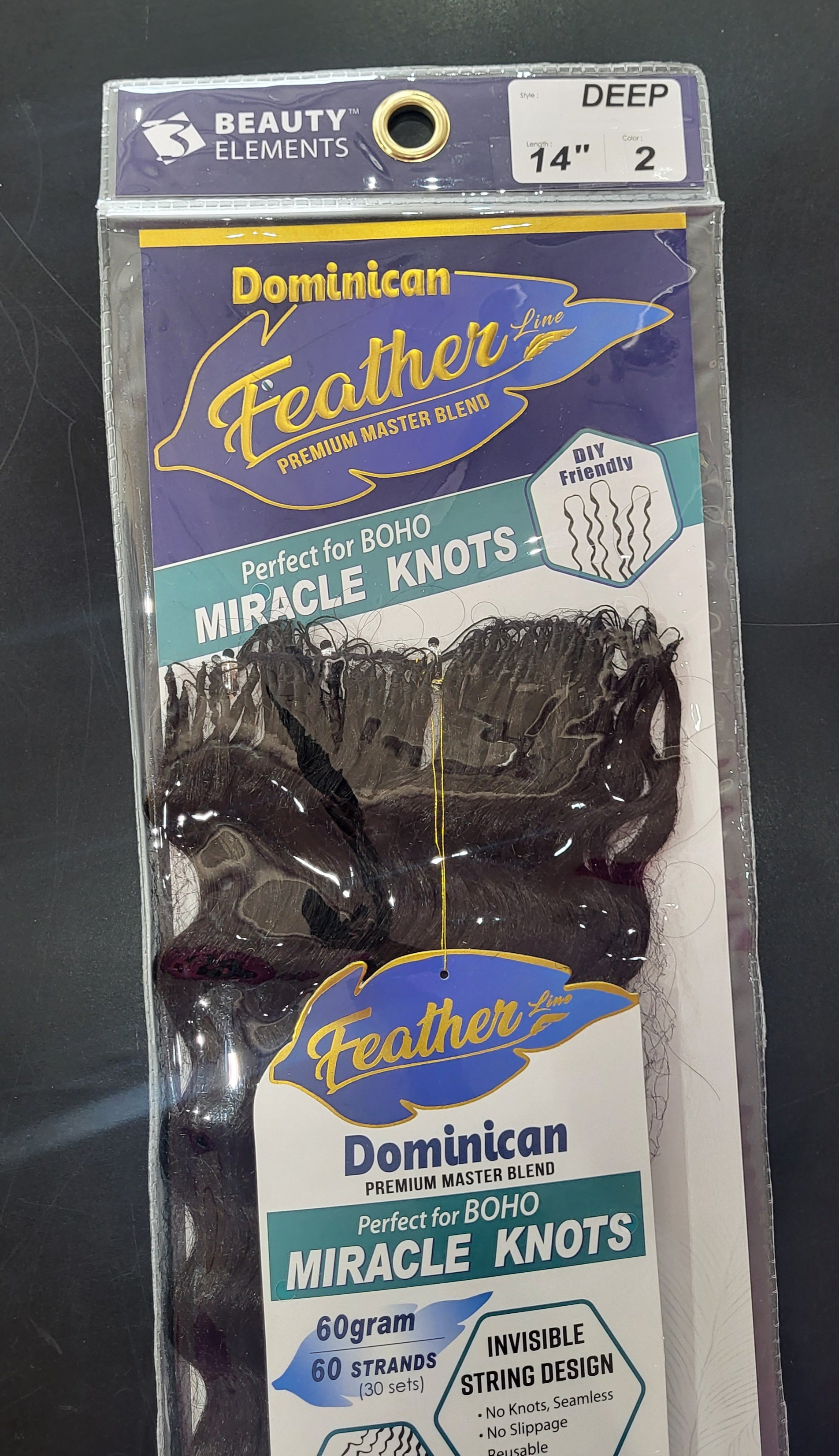 Beauty Elements Feather Miracle Knots
14" #2