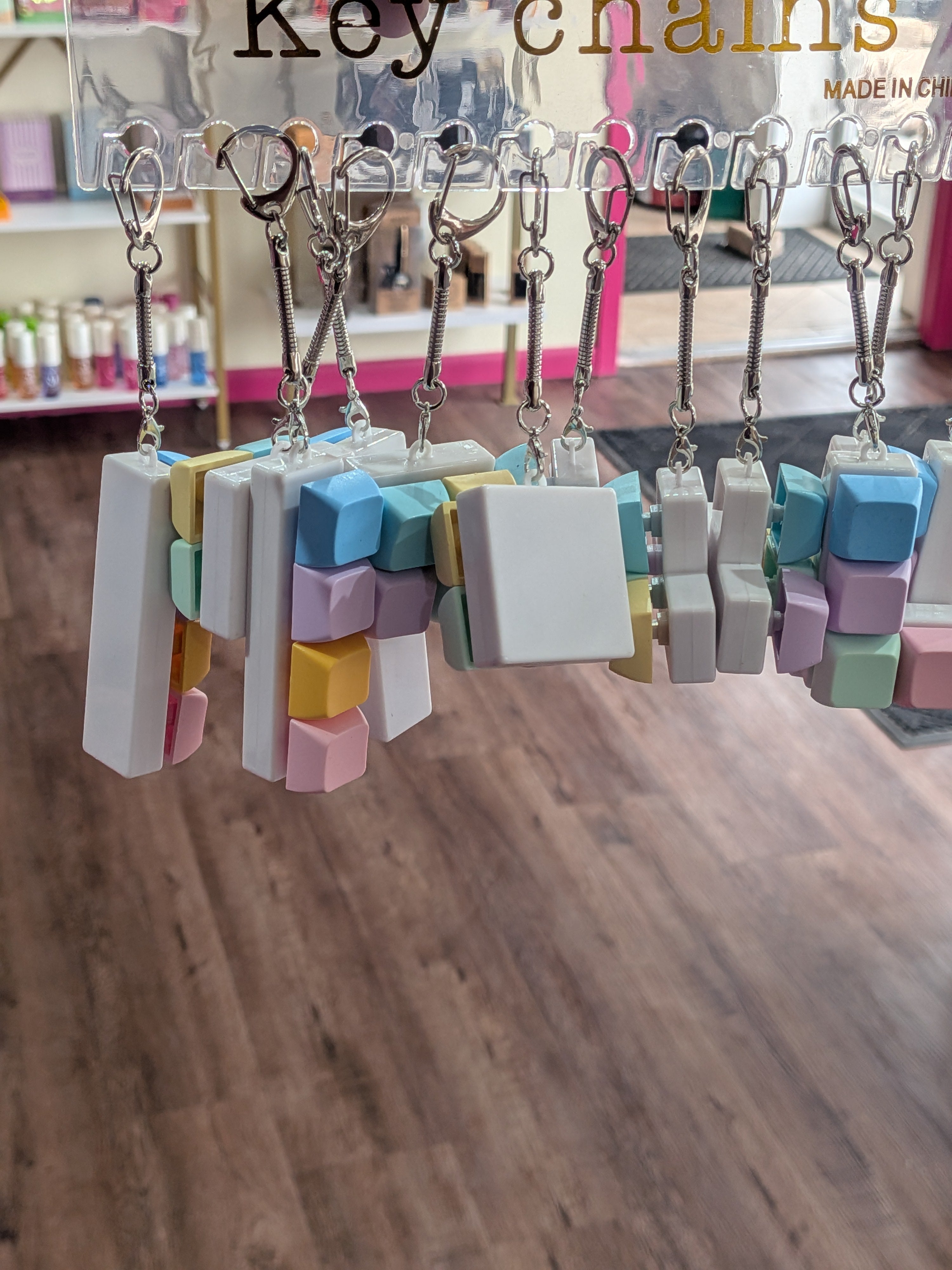 Pastel Eraser Keychains