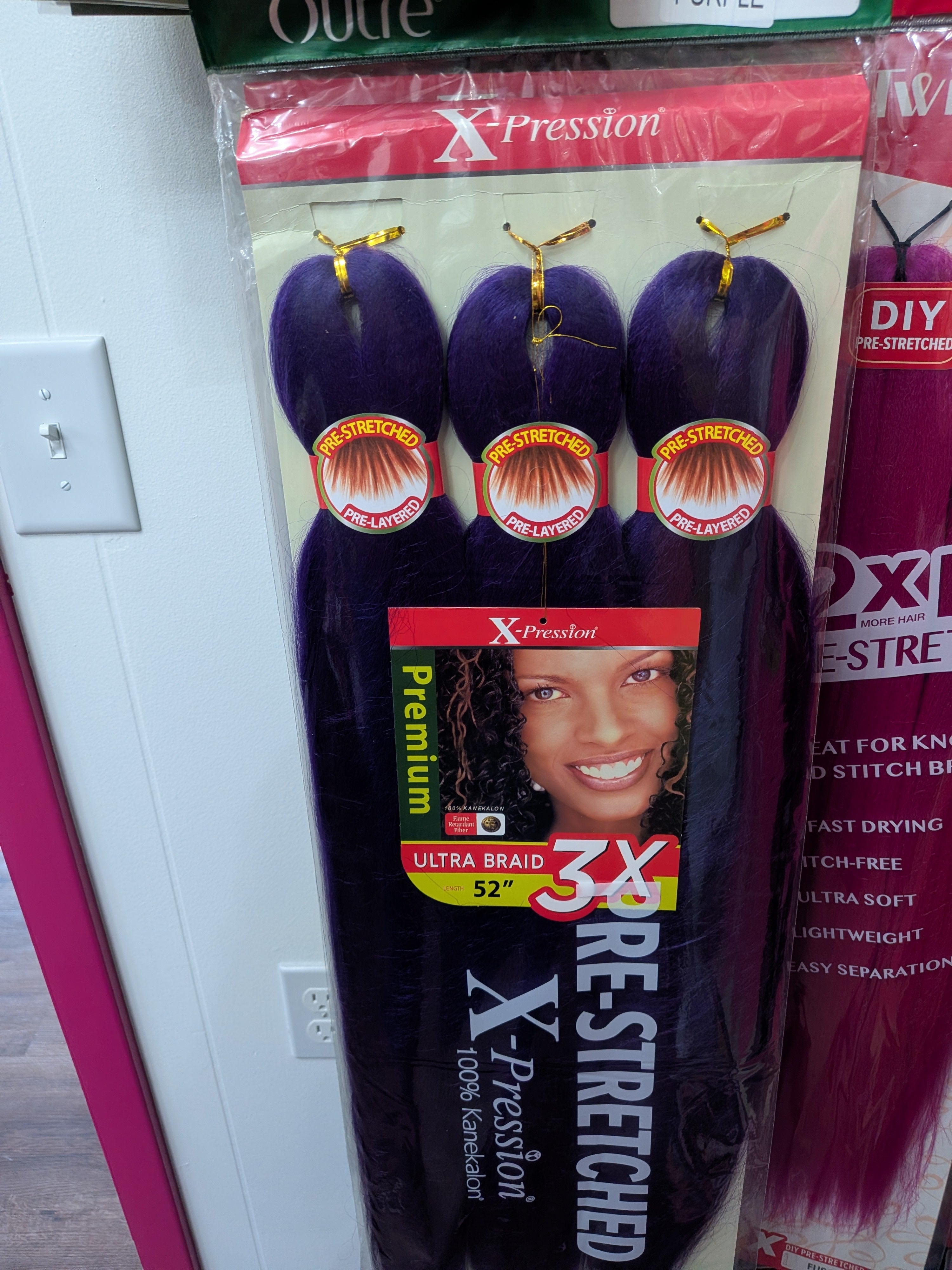 Outre X-Pression Pre-Stretched Ultra Braid purple