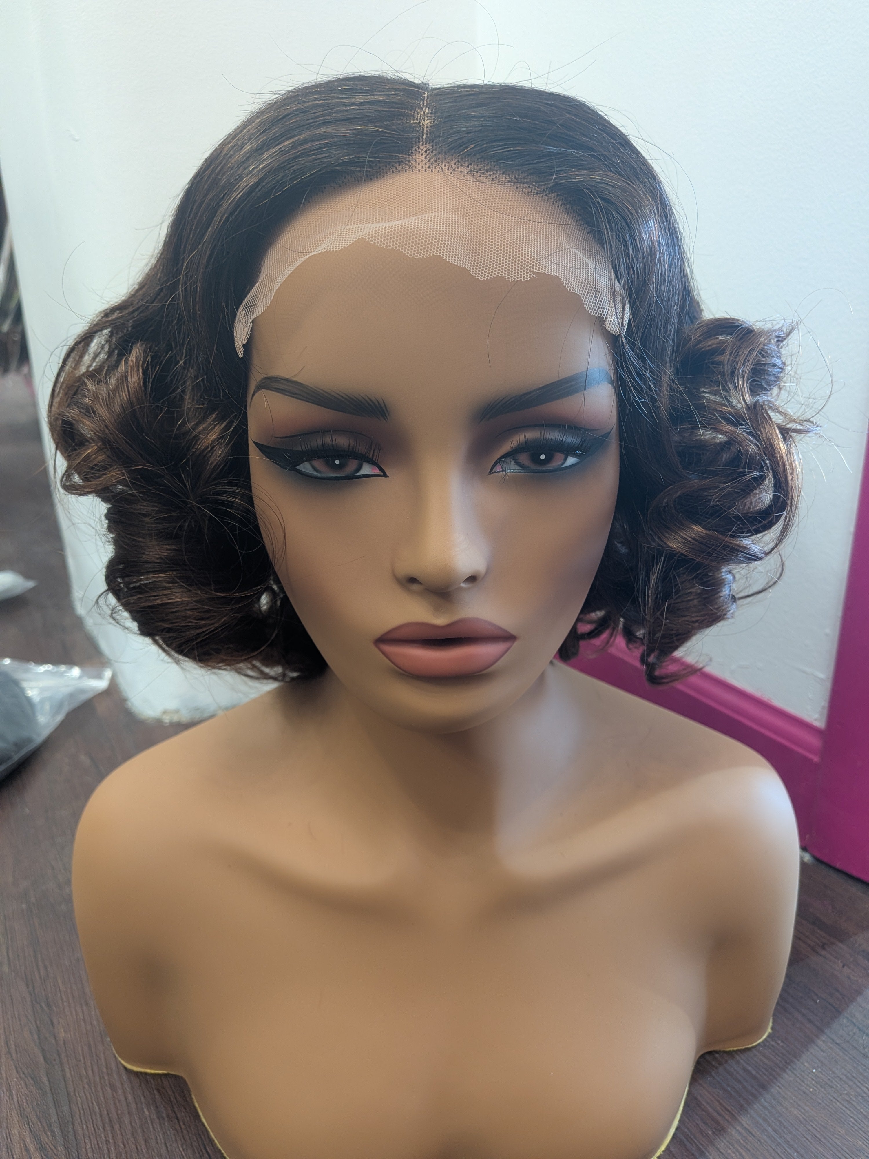 Curly Lace Front Wig (W05YKB)