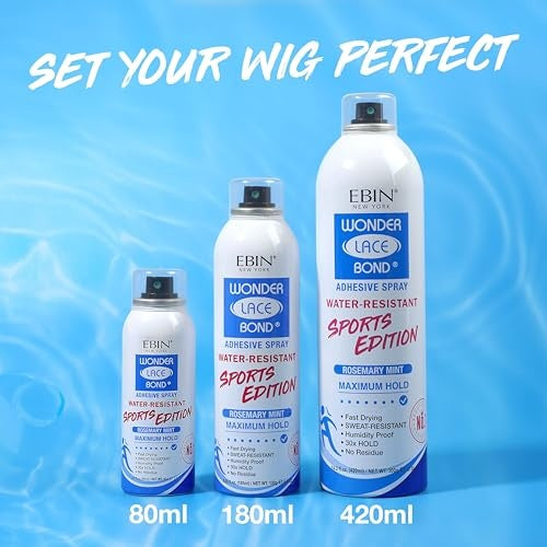 EBIN Wonder Lace Bond Spray Sports Edition 2.7oz Pack of 1