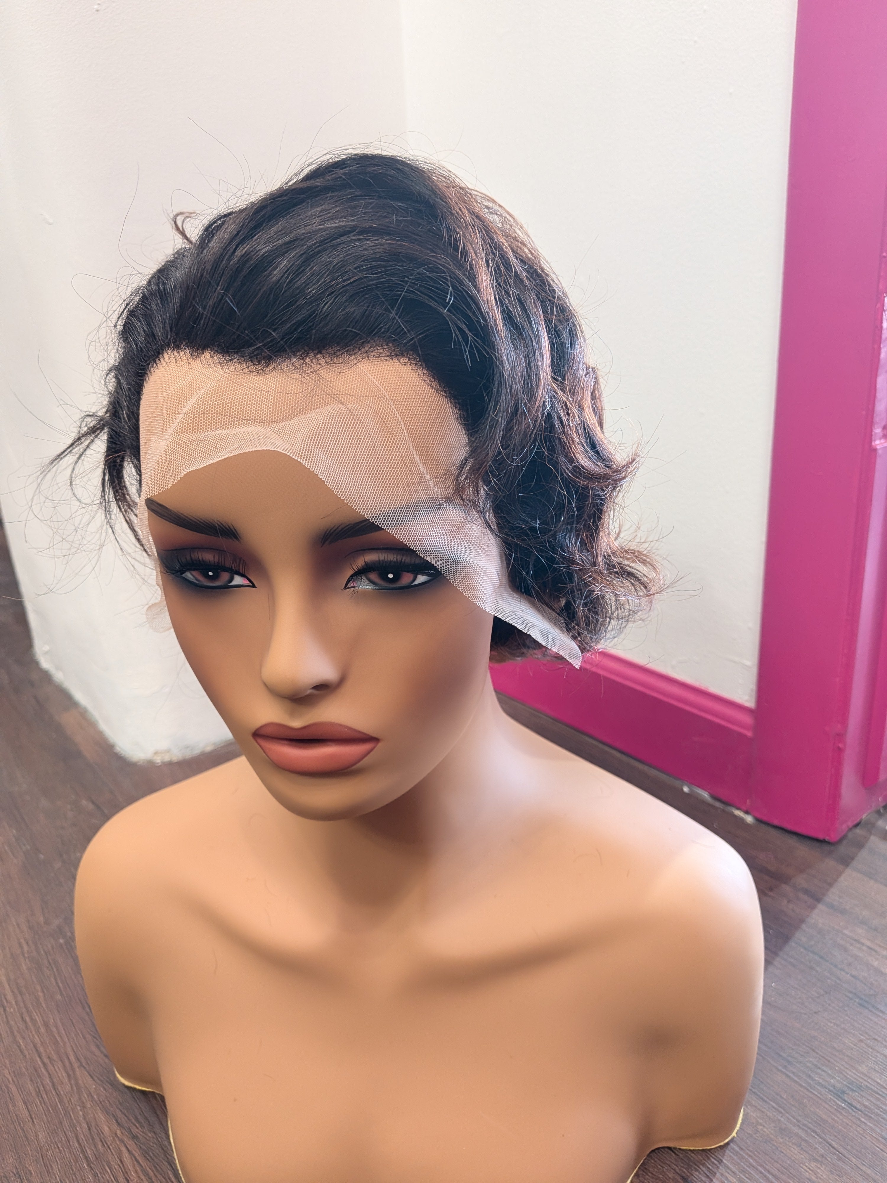 Lace Front Short Brown Wig (W05YGR)