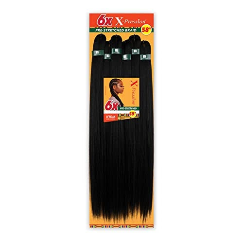 Sensationnel X-Pression Pre-Stretched Braid 58 in 1-PACK