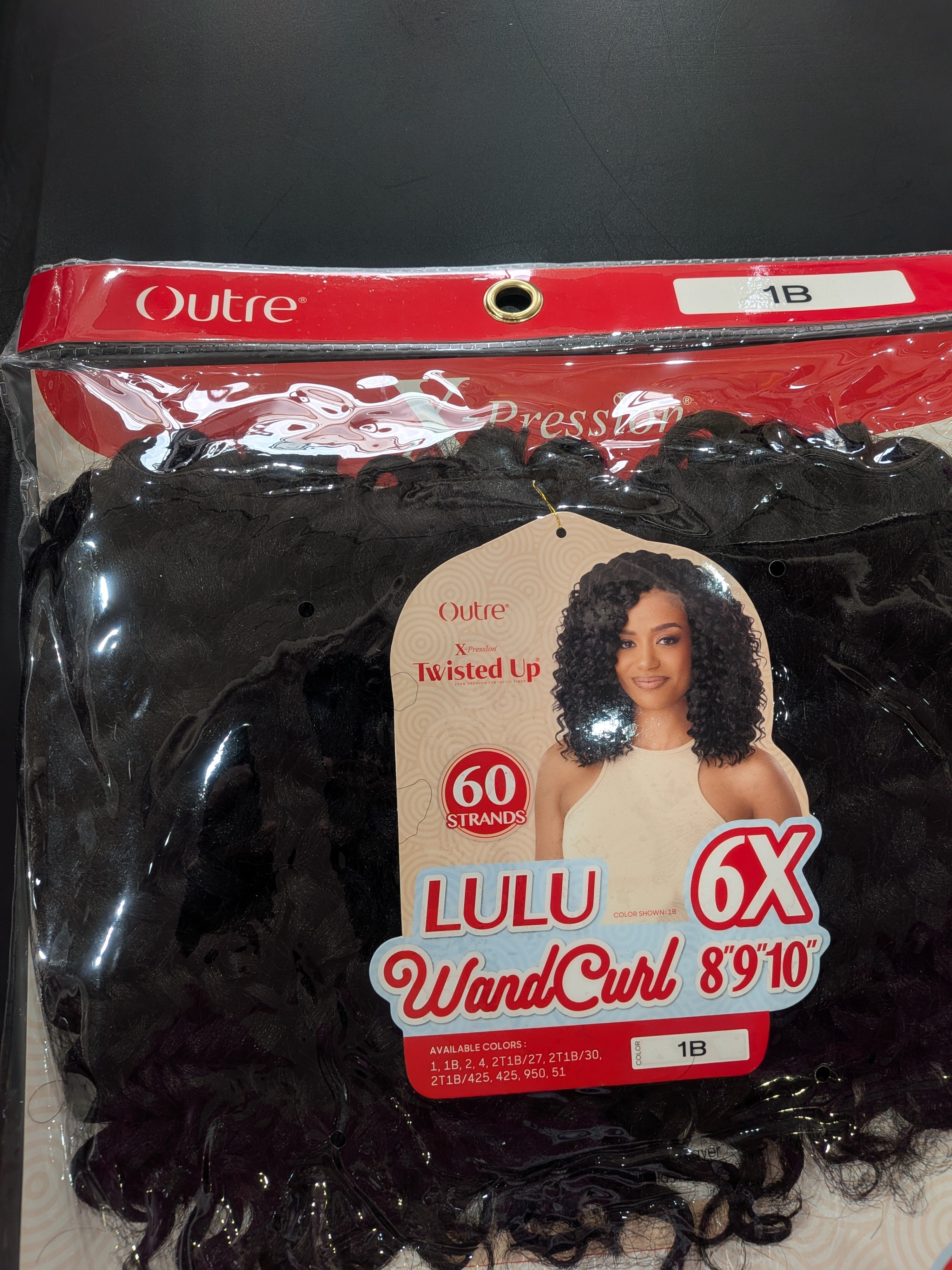 Outre Lulu Wand Curl Hair Extensions
8,9,10" #1B