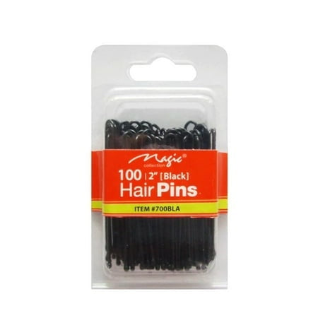 100 Ball Tip Hair Pins Black - Magic Collection