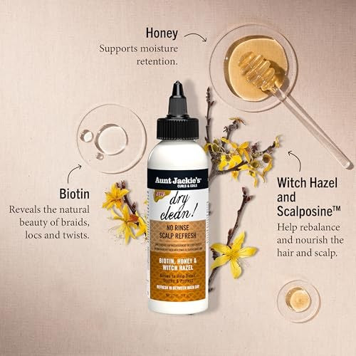 Aunt Jackie's Dry Clean Biotin Braid Treatment, 6 OZ Pack of 1