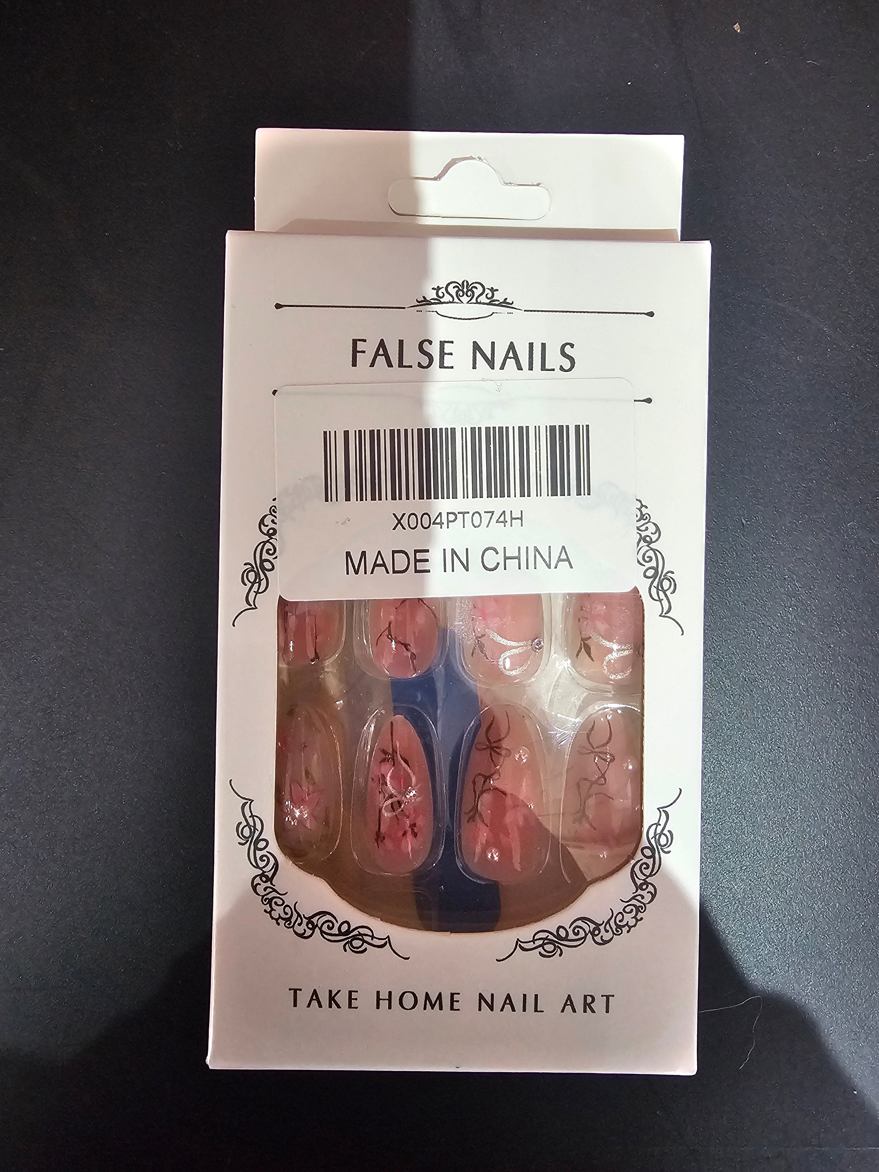 Floral Design False Nails Set