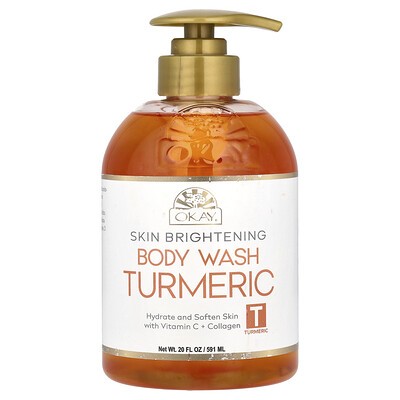Okay Pure Naturals Turmeric Brightening Body Wash 20 Fl Oz