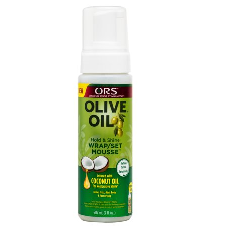 Organic Root Stimulator Olive Oil Mousse, Hold & Shine, 7 oz