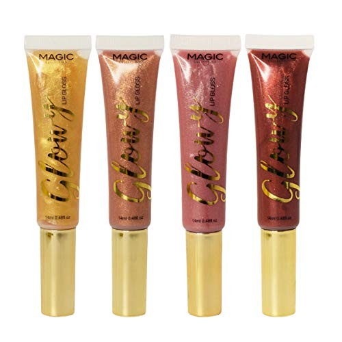 Magic Collection Glowy Lip Gloss LIP55, 1 Fl Oz, Pack of 4