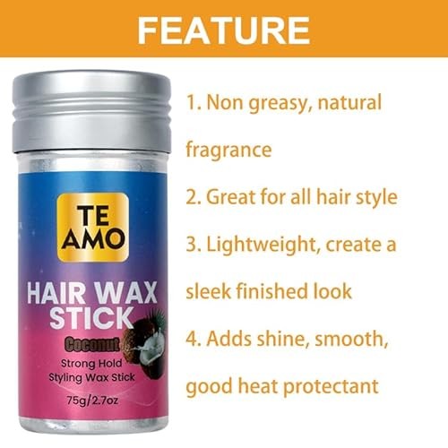 Te Amo Hair Wax Stick 2.7 oz Pack of 1 - Styling Cream
