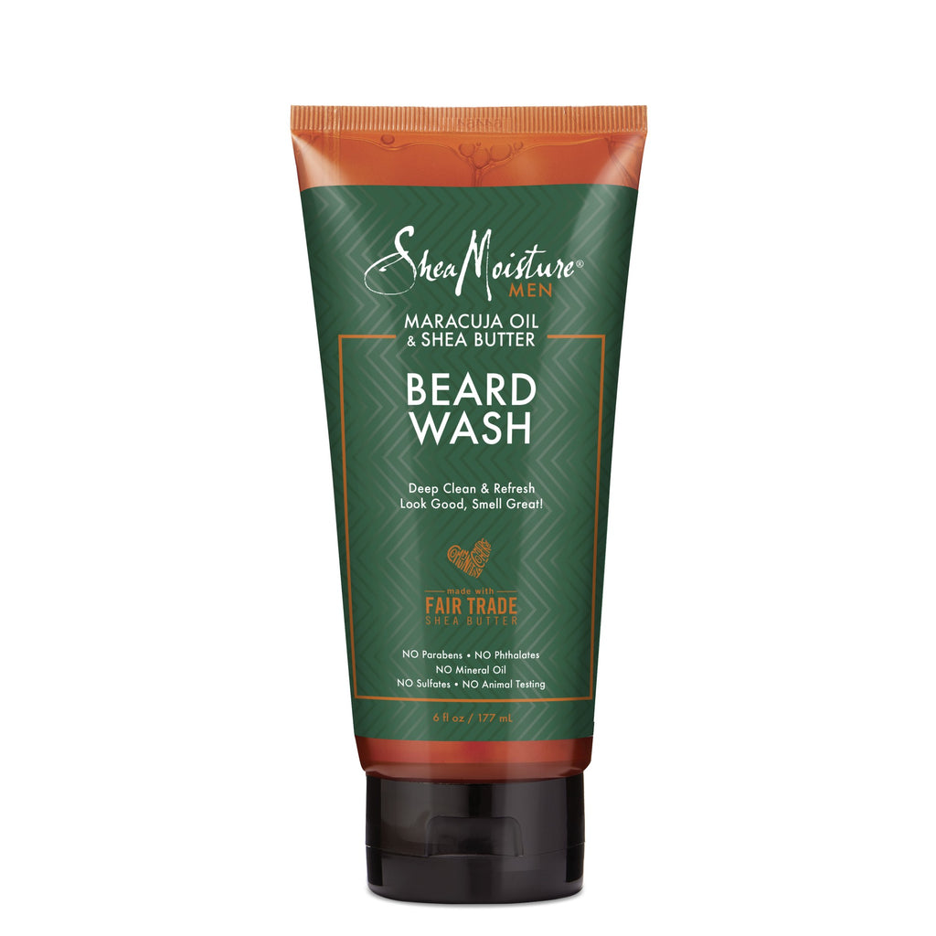 SheaMoisture Men Beard Wash 6 Oz Maracuja Oil & Shea Butter