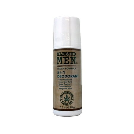 Blessed Men 5 in 1 Deodorant, Vegan Formula, 3.2 Ounce