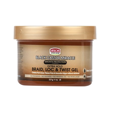 African Pride BlackCastor Miracle Braid & Twist Gel 8oz