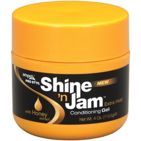 Atlas Ethnic Shine 'n Jam Conditioning Gel, Extra Hold, 4 Oz