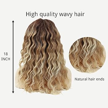 18-Inch Blonde Wavy Hair Extensions 613