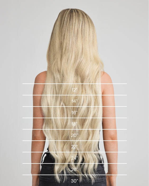 18-Inch Blonde Wavy Hair Extensions 613