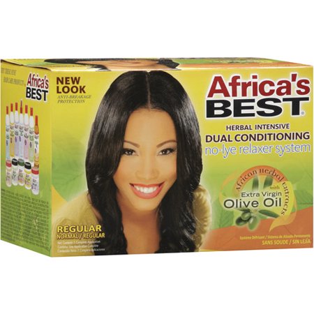 Africa's Best No-Lye Hair Relaxer Kit Regular Size