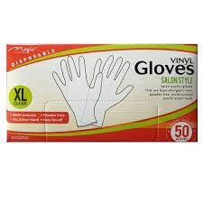 Vinyl Gloves Black 50PCs Large - Magic Collection