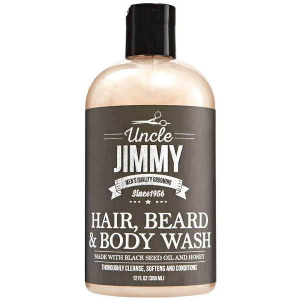 Uncle Jimmy Hair, Beard & Body Wash 12 Oz