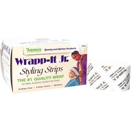 GRAHAM PROFESSIONAL Wrapp-It Jr Styling Strips, 17" x 2", Pack of 9