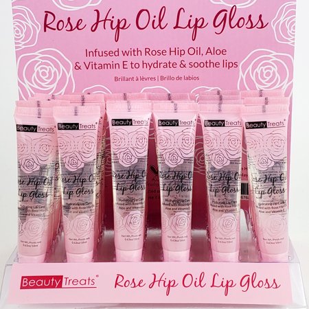 Obero Rose Hip Oil Lip Gloss with Aloe Vera & Vitamin E