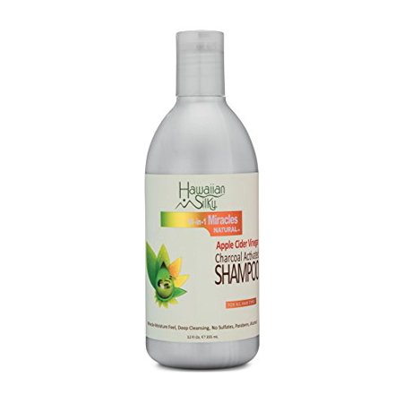 Hawaiian Silky Charcoal Activated Shampoo 12oz 14-in-1 Miracles