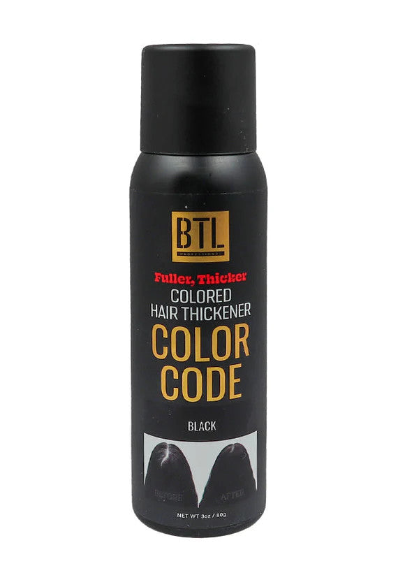 BTL Color Code Temporary Hair Color Spray Brown 3 Oz