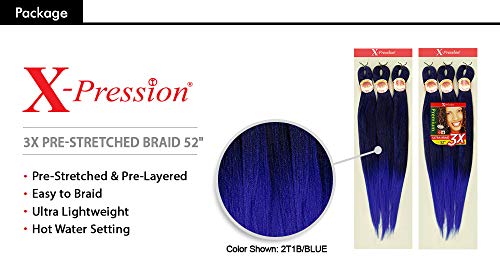 Outre X-Pression Pre-Stretched Braid 52, 1-Pack BU