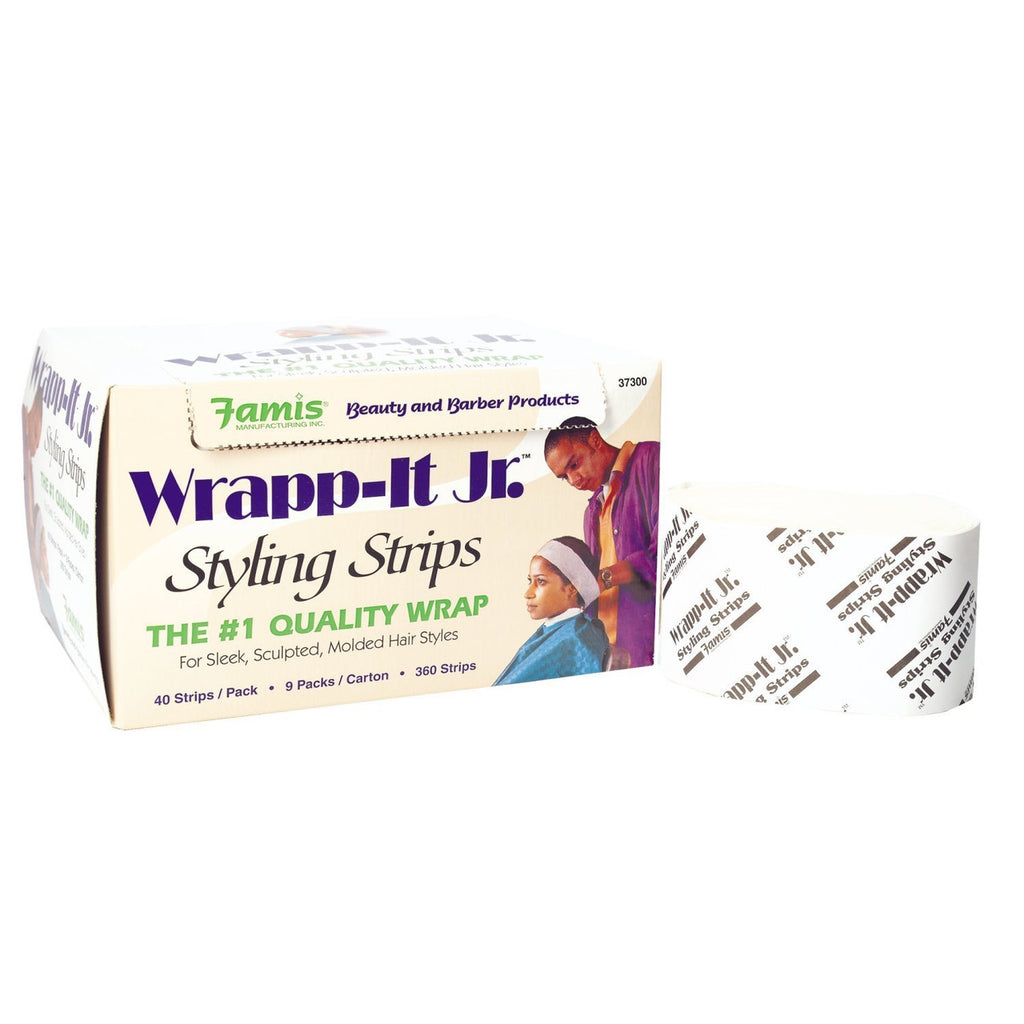 GRAHAM PROFESSIONAL Wrapp-It Jr Styling Strips, 17" x 2", Pack of 9
