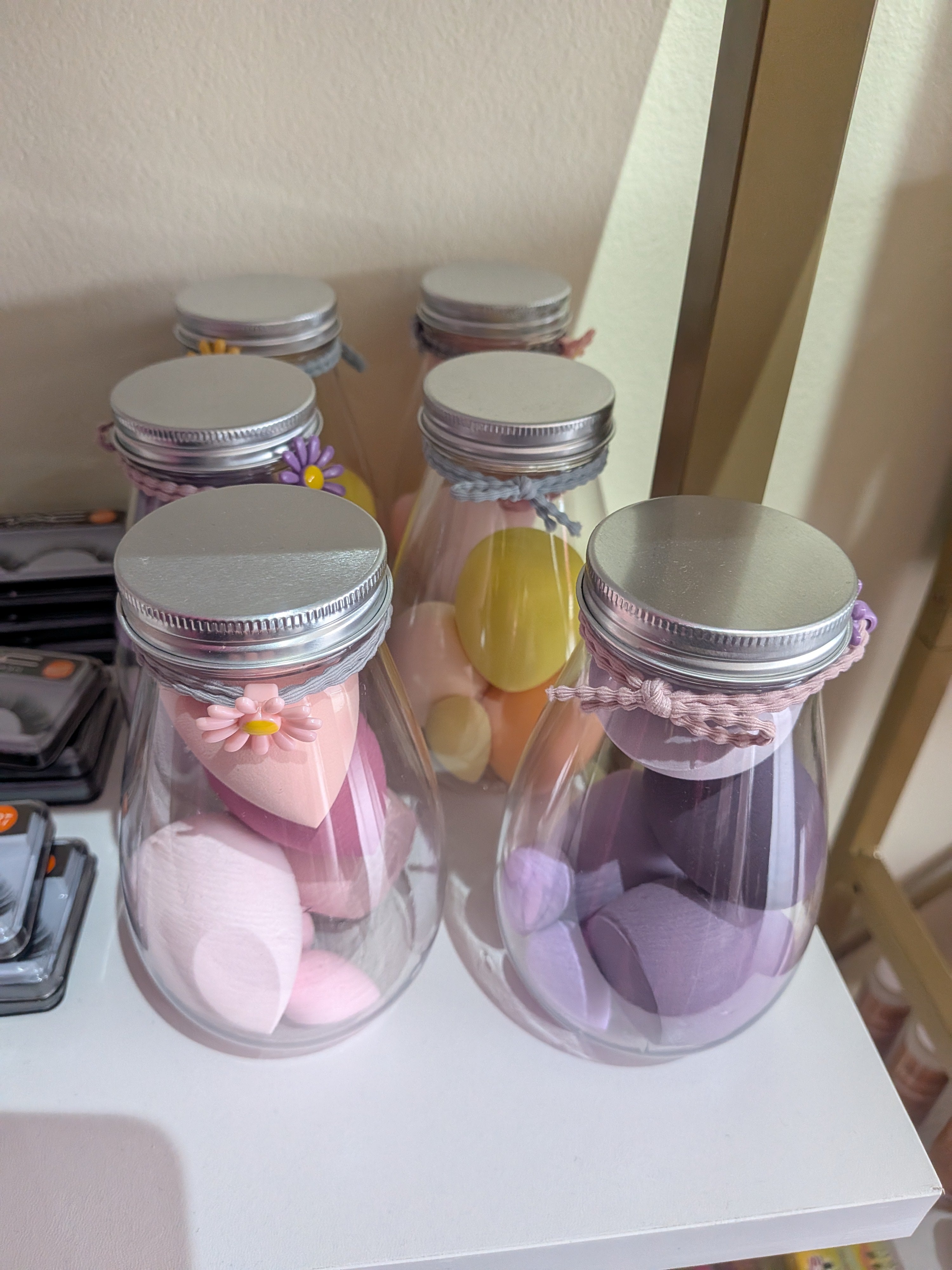 Flower Jar Makeup Sponge Set