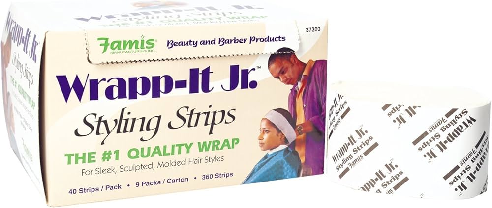 GRAHAM PROFESSIONAL Wrapp-It Jr Styling Strips, 17" x 2", Pack of 9