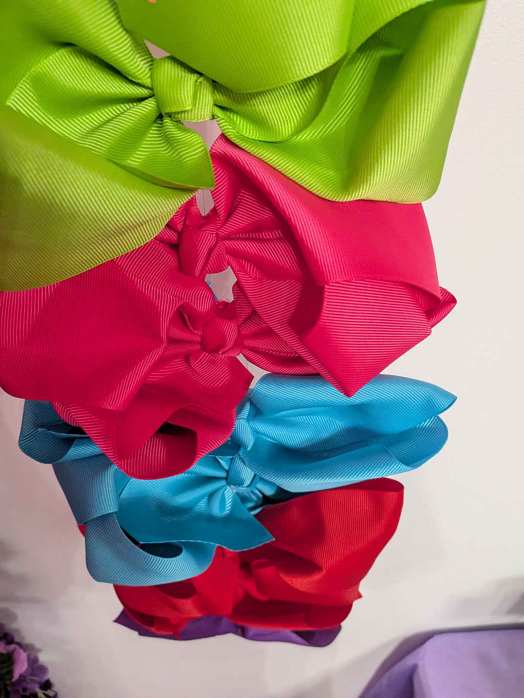 Colorful Grosgrain Hair Bows