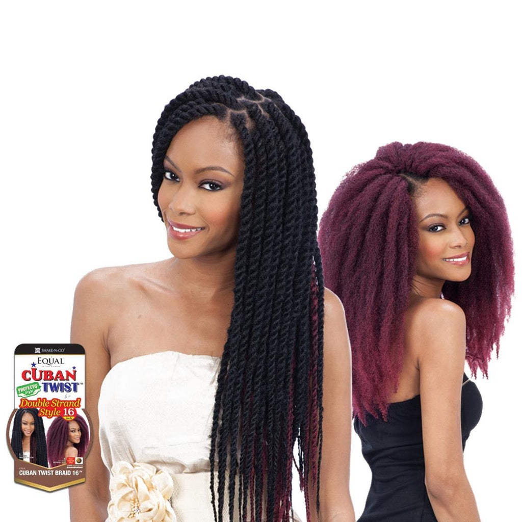 FreeTress Braids Cuban Twist Synthetic Hair 16 1B