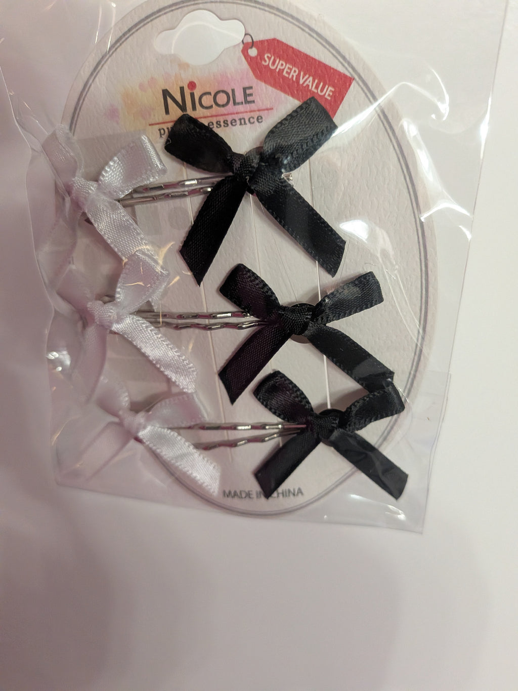 Nicole Bow Hair Clips Set