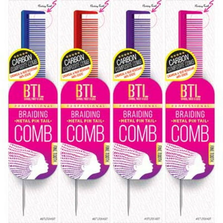 BTL Professional Braiding Metal Pin Tail Comb