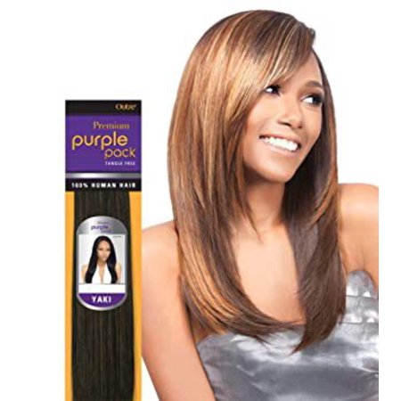 Outre Purple Pack Yaki 14" 100% Human Hair Weave
