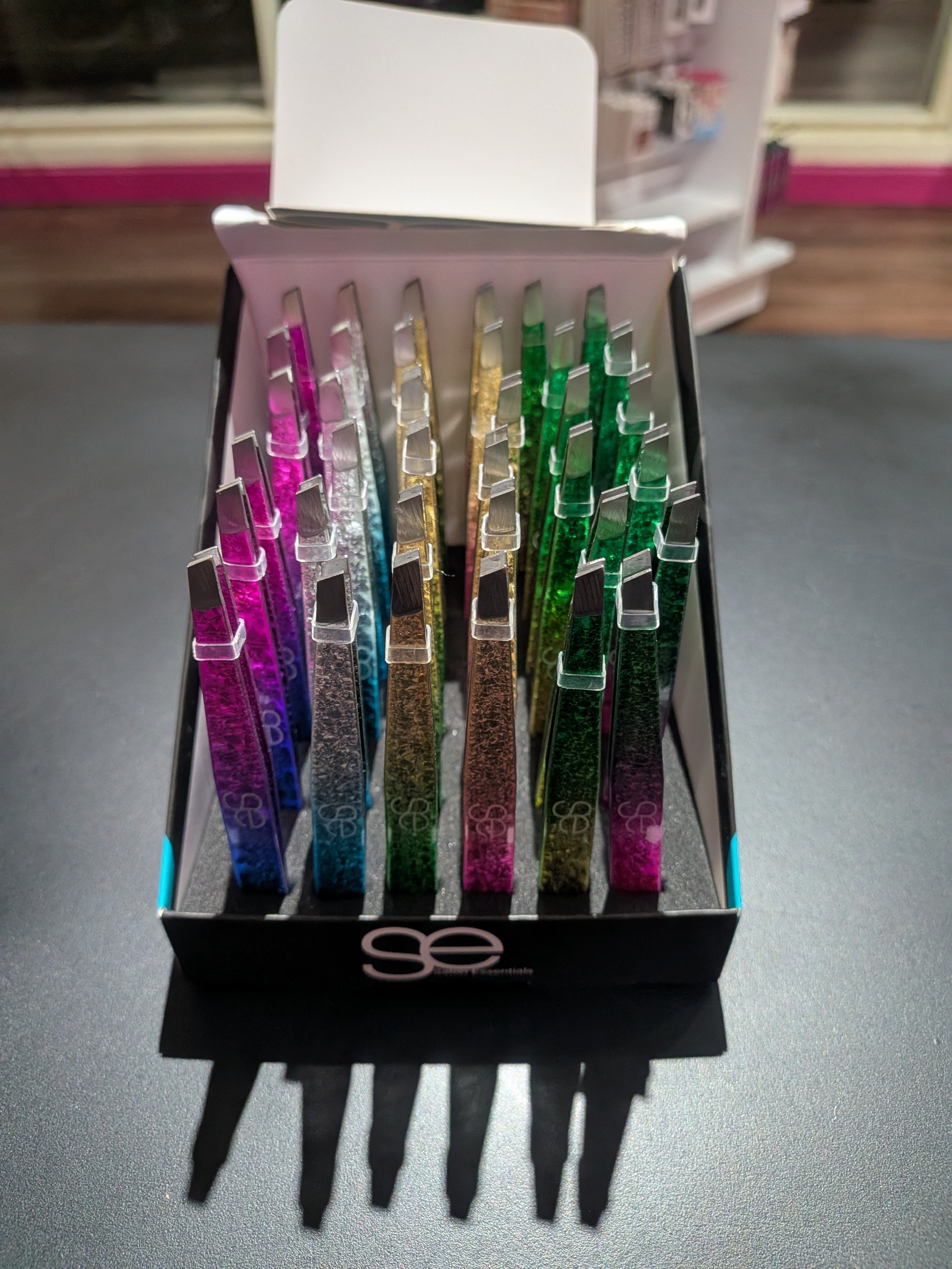 Glitter Grip Tweezers Set