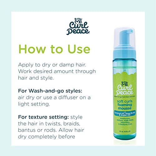 Just For Me Curl Peace Foaming Mousse 8.5 Oz