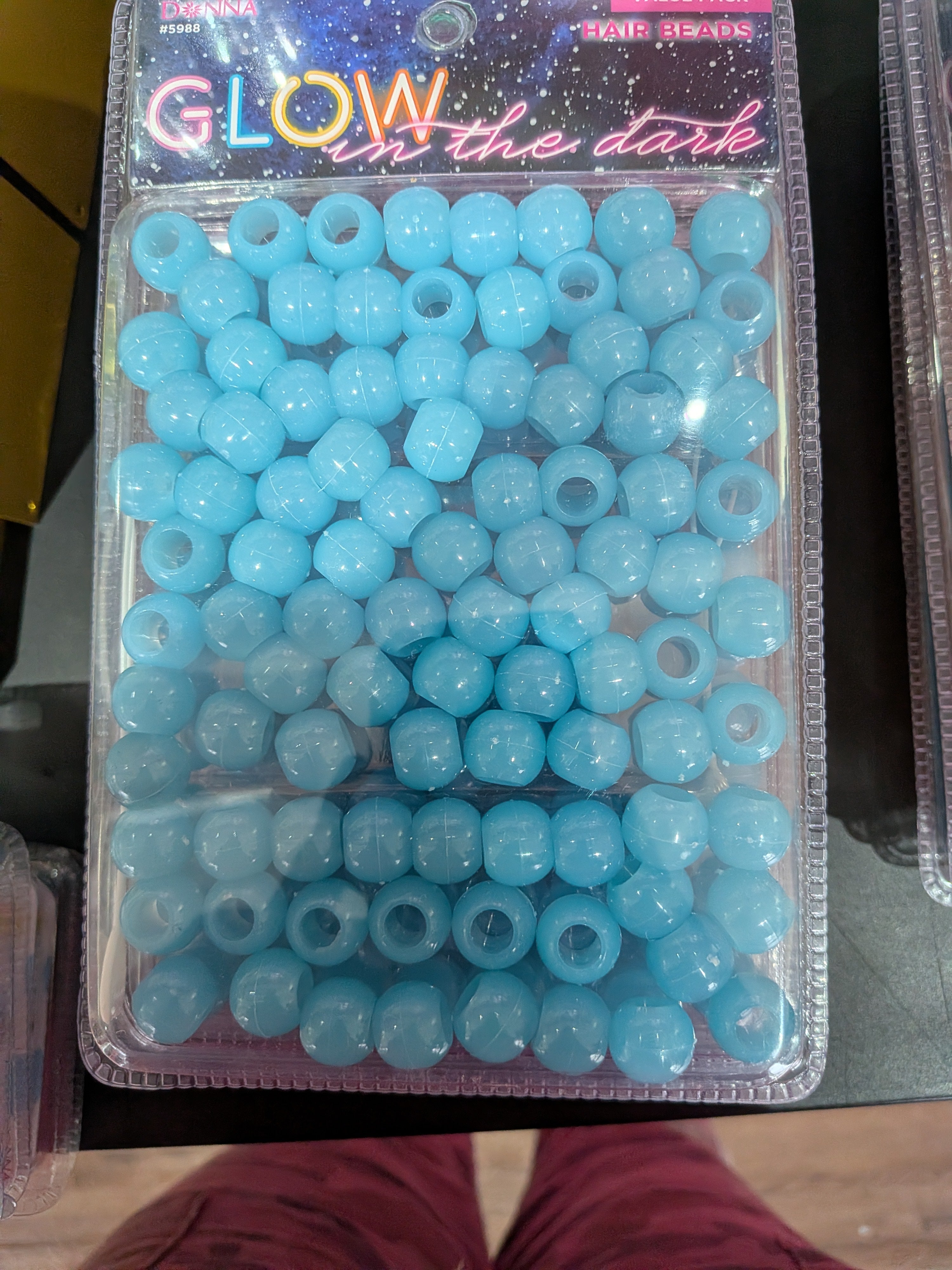 Donna Glow-in-the-Dark Hair Beads