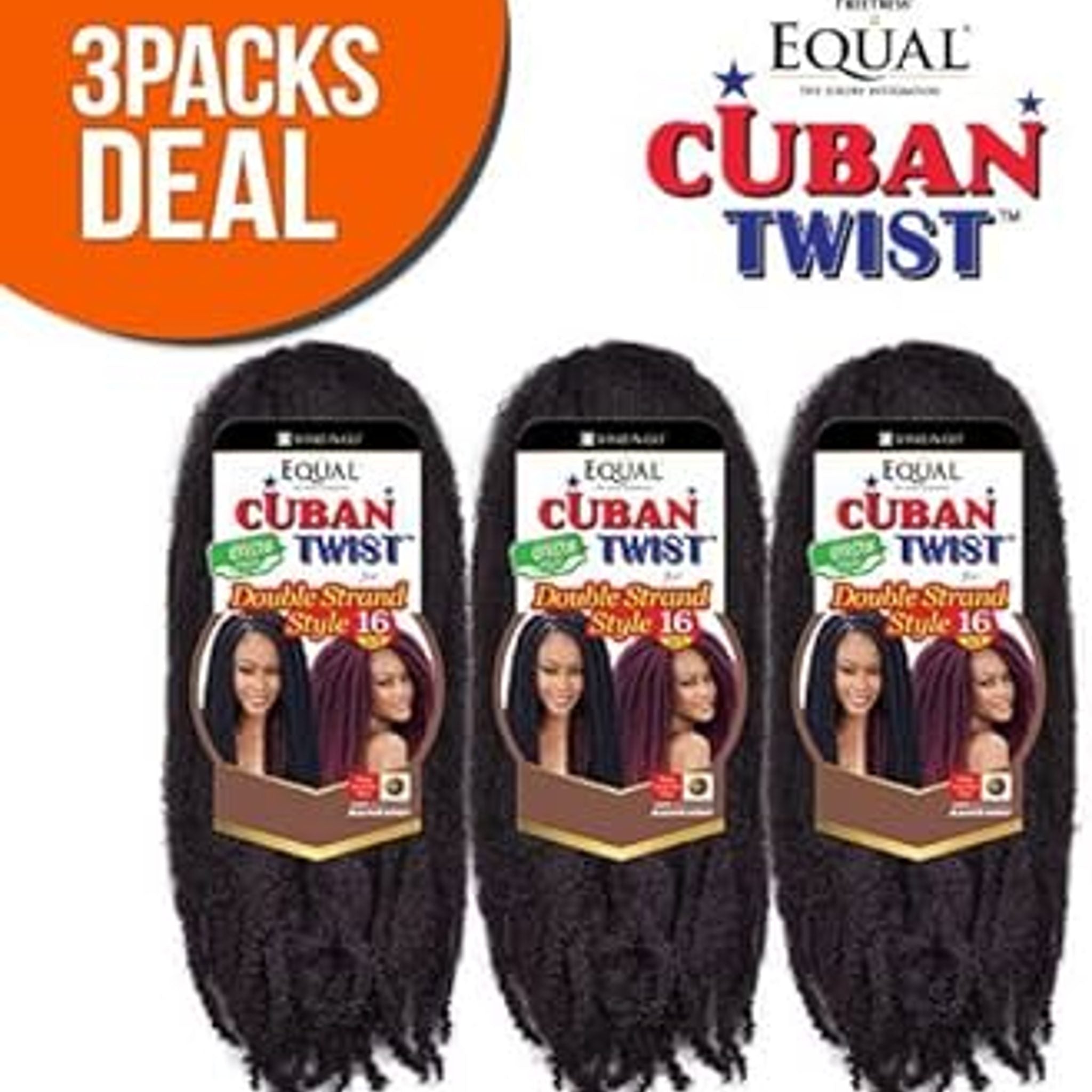 FREETRESS Cuban Twist 16 Inch Braiding Hair Pack of 1