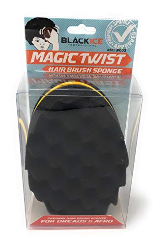 Thinkpichaidai Black Ice Magic Twist Hair Brush Sponge MTW002