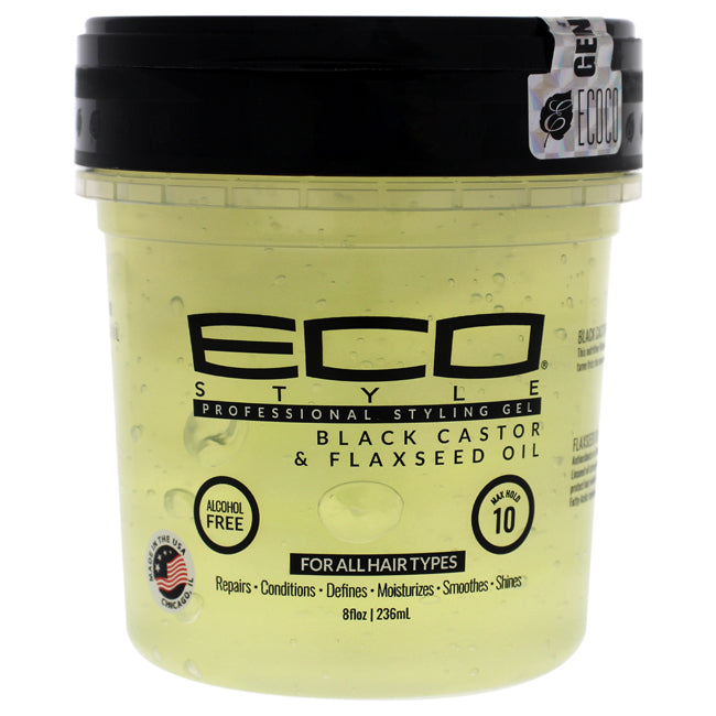 Eco Styler Black Castor & Flexseed Oil Gel 8oz