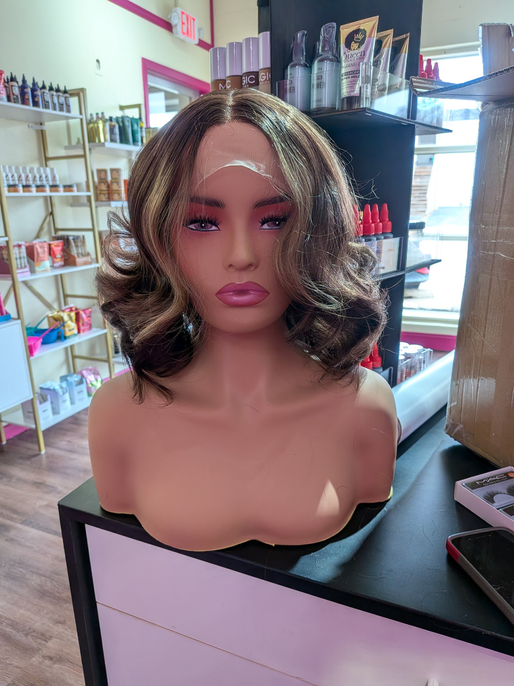 Brown Wavy Lace Front Wig