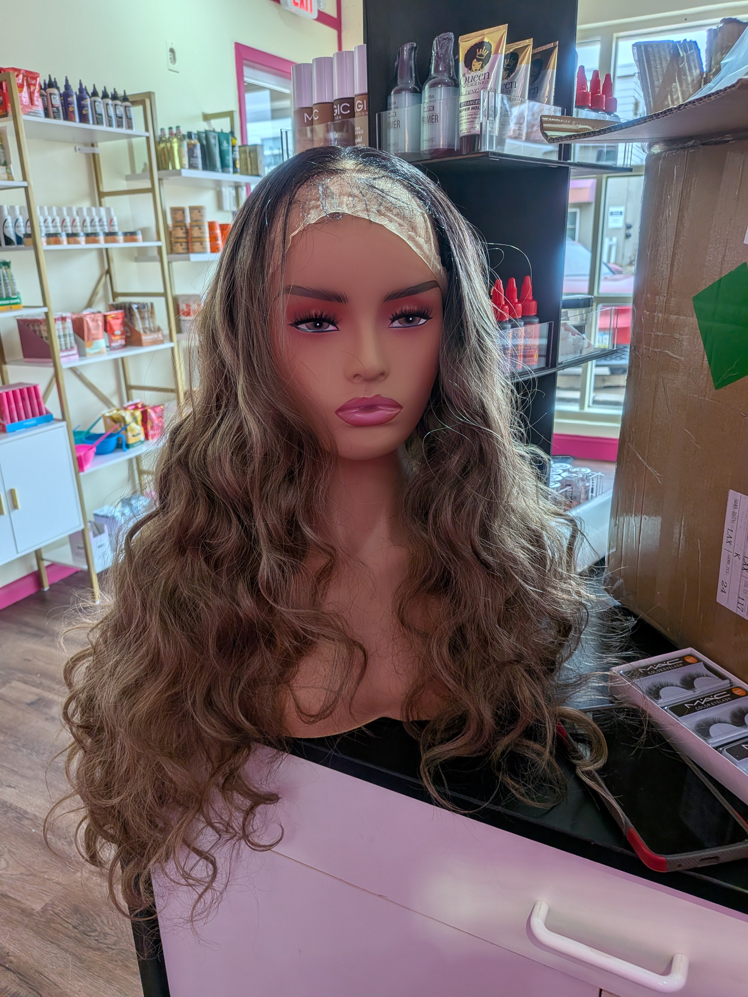Wavy Brown Lace Front Wig