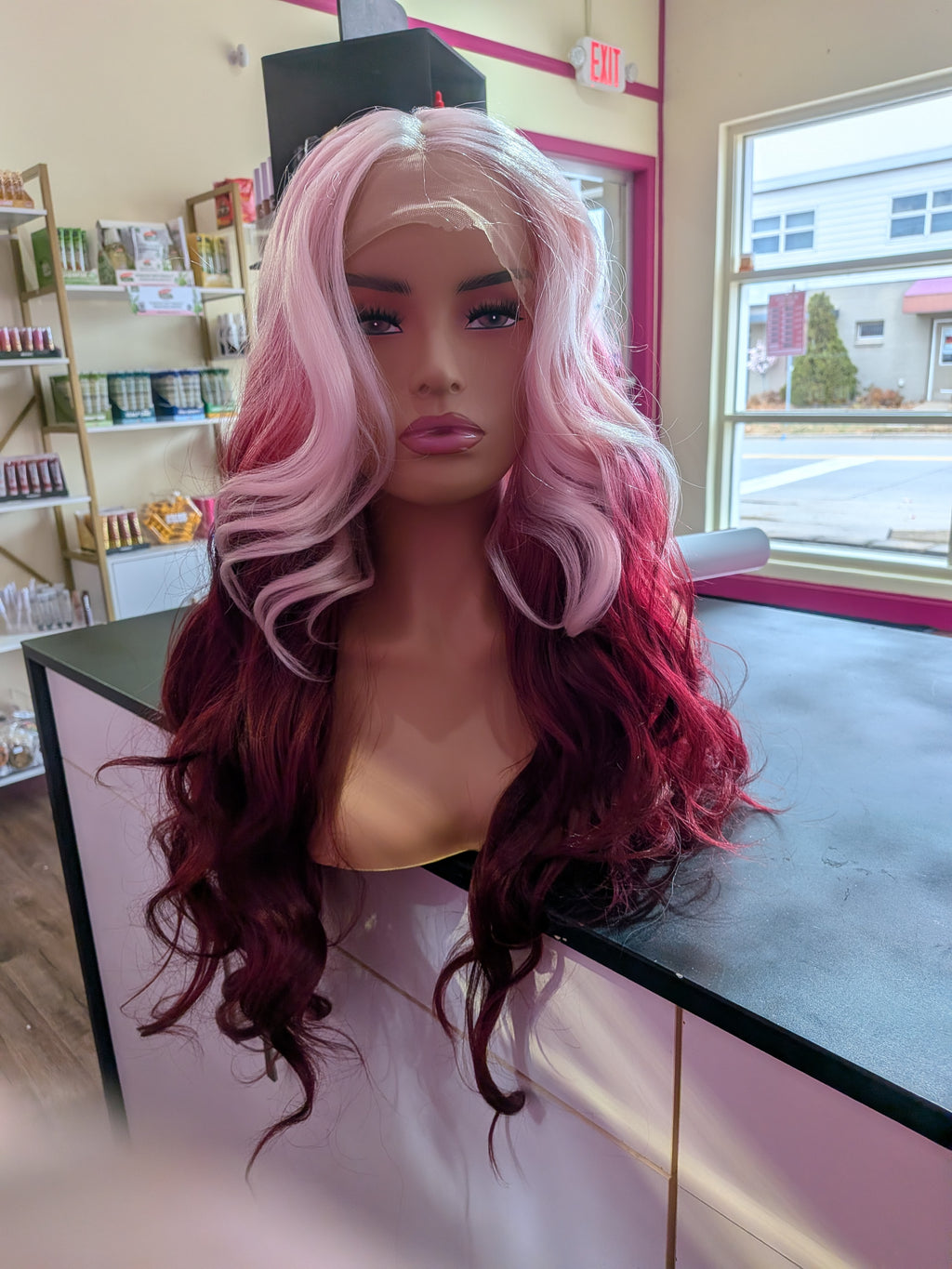 Two-Tone Curly Lace Front Wig